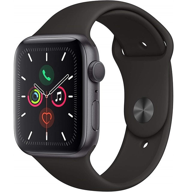 의외로 인기있는 애플 Apple Watch Series 5 (GPS) 44mm Space Gray Aluminum Case with Black Sport Band - (MWVF2L