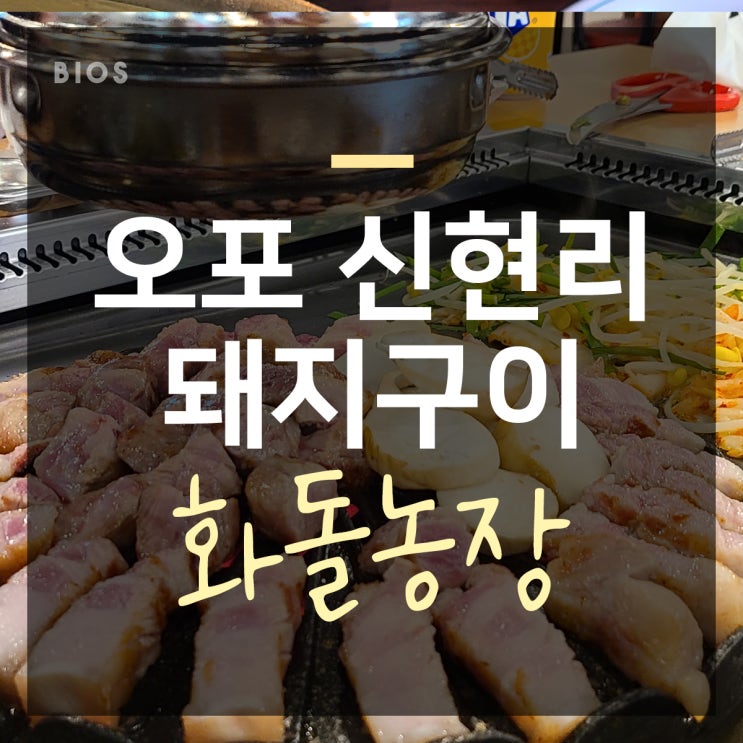  광주 오포 맛집 화돌농장 고깃집 다녀왔어요~