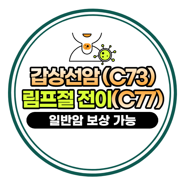 갑상선암(C73) 림프절 전이(C77), 일반암 진단비 추가 보상받기