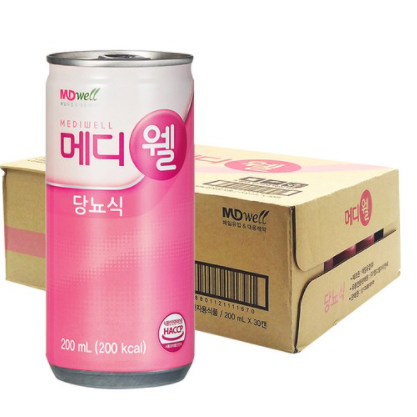 가성비 좋은 엠디웰 메디웰 당뇨식 환자영양식, 200ml, 120개 ···