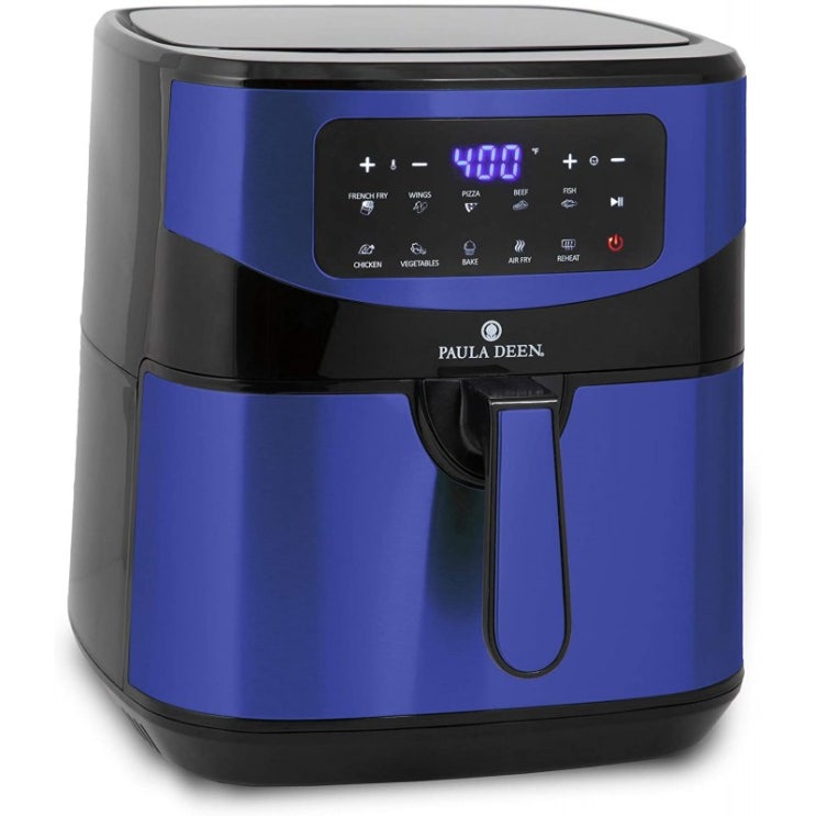 가성비갑 Paula Deen Steel 10 QT 디지털 에어 프라이어(1700와트) LED 디스플레이 10가지 사전 설정 조리 기능 세라믹 비스틱 코팅, 단일옵션, 단일옵션 추천 가성비갑 Paula Deen Steel 10 QT 디지털 에어 프라이어(1700와트) LED 디스플레이 10가지 사전 설정 조리 기능 세라믹 비스틱 코팅, 단일옵션, 단일옵션 추천
