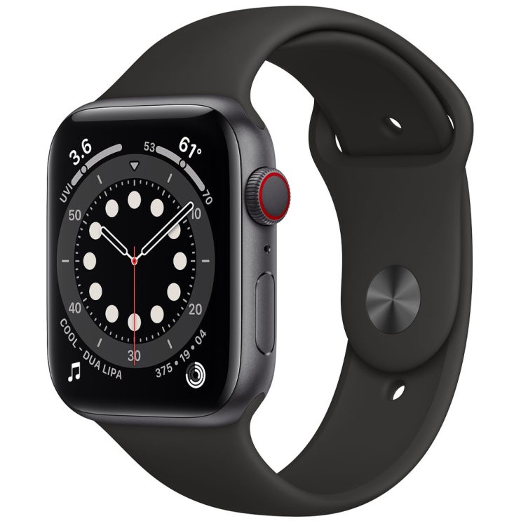 인지도 있는 Apple 애플워치 6, GPS+Cellular, 스페이스 그레이 알루미늄 케이스, 블랙 스포츠 밴드 추천해요 인지도 있는 Apple 애플워치 6, GPS+Cellular, 스페이스 그레이 알루미늄 케이스, 블랙 스포츠 밴드 추천해요