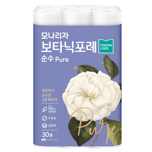 최근 많이 팔린 모나리자 보타닉포레 순수 천연펄프 3겹 롤화장지 27 m, 30롤, 1개 ··· 최근 많이 팔린 모나리자 보타닉포레 순수 천연펄프 3겹 롤화장지 27 m, 30롤, 1개 ···