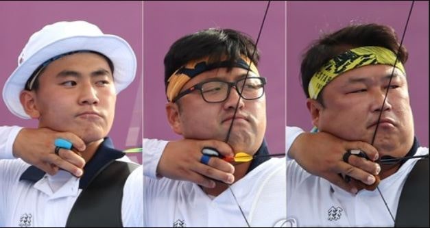 <올림픽>양궁 남자단체전 김재덕 금매달 명중!!