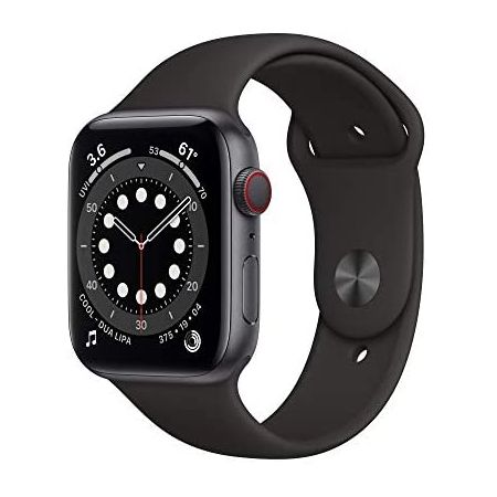 가성비 좋은 [아마존베스트]New AppleWatch Series 6 (GPS + Cellular 44mm) - Space Gray Aluminum Case with Black,