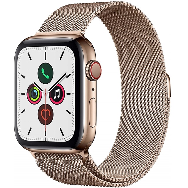 인기 급상승인 애플 Apple Watch Series 5 (GPS + Cellular) 40mm Gold Stainless Steel Case with Milanese Loop -