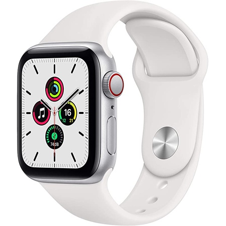 핵가성비 좋은 Apple Store 방문 Apple Watch SE GPS + Cellular 40mm 실버 알루미늄 케이스 (흰색 스포츠 밴드 포함)-, One Color_40m