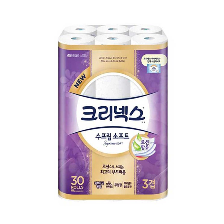 잘팔리는 크리넥스 수프림소프트 27m X 30롤 1팩 롤화장지 ··· 잘팔리는 크리넥스 수프림소프트 27m X 30롤 1팩 롤화장지 ···