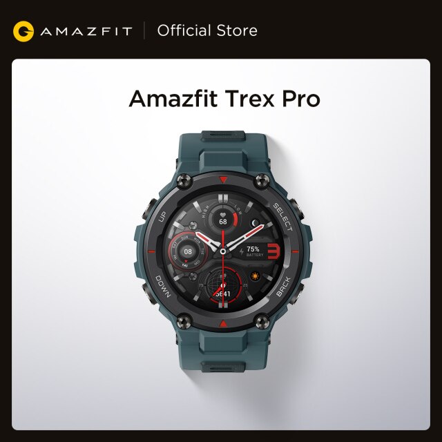 많이 팔린 새로운 Amazfit T-렉스 Trex 프로 T 렉스 GPS 야외 Smartwatch 방수 18 일 배터리 수명 390mAh 스마트 워치 안드로이드 iOS 전화, CHI