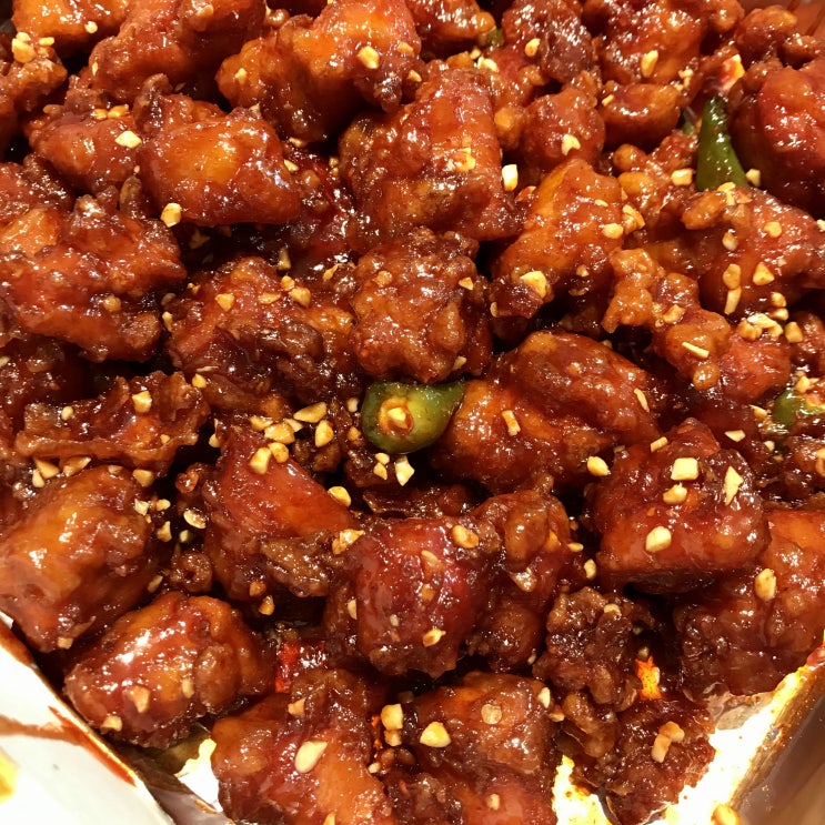 속초관광수산시장 중앙닭강정 순살보통맛 포장