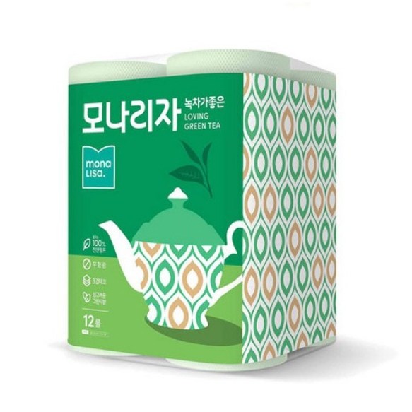 후기가 좋은 모나리자 녹차가 좋은 화장지 30m, 6팩, 12롤 좋아요 후기가 좋은 모나리자 녹차가 좋은 화장지 30m, 6팩, 12롤 좋아요