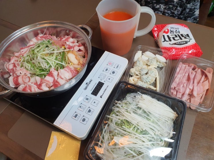  영통부대찌개 밀키트전문점 김프로부대찌개 양도 많고 진짜 맛있네?!