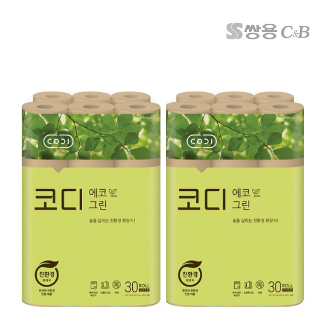 많이 찾는 코디 에코그린 롤화장지 3겹, 30롤, 2팩 좋아요 많이 찾는 코디 에코그린 롤화장지 3겹, 30롤, 2팩 좋아요