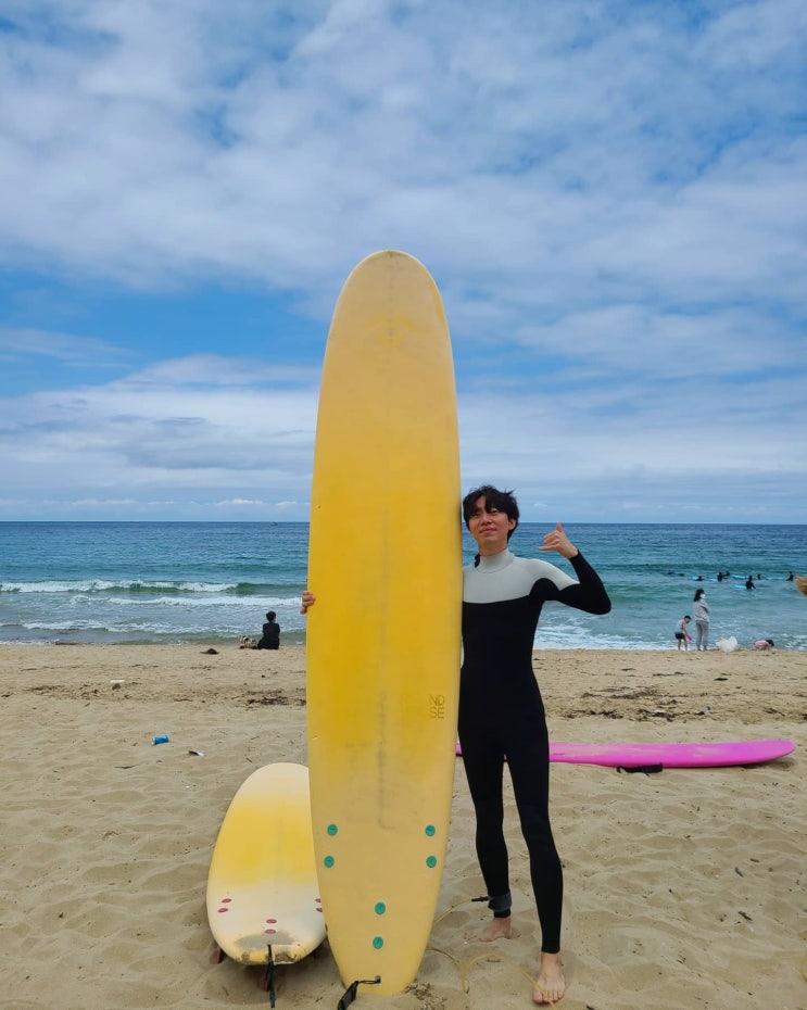 [강원도 여행 2일차] 뚜니와 함께한 양양 서핑 첫경험