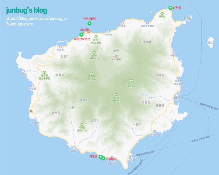  울릉도 프리다이빙 포인트 후기 (삼선암, 코끼리바위, 가재굴)