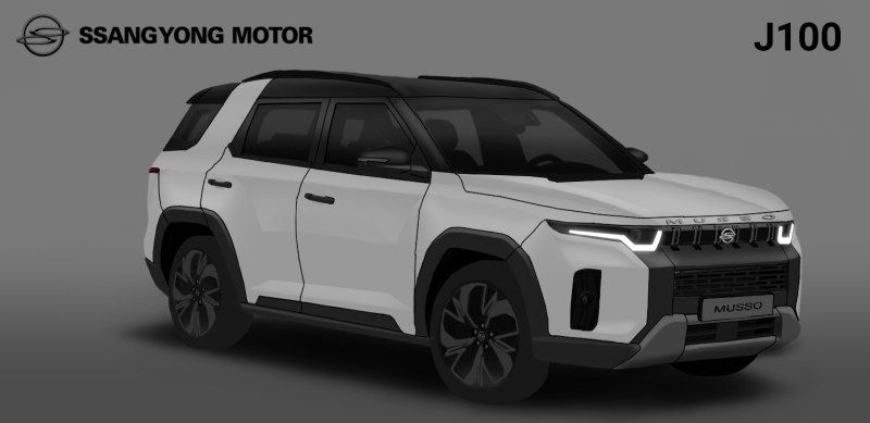 2022 쌍용자동차 J100 예상도 티저 / 2023 SSANG YONG MOTORS J100 Rendering Teaser ...