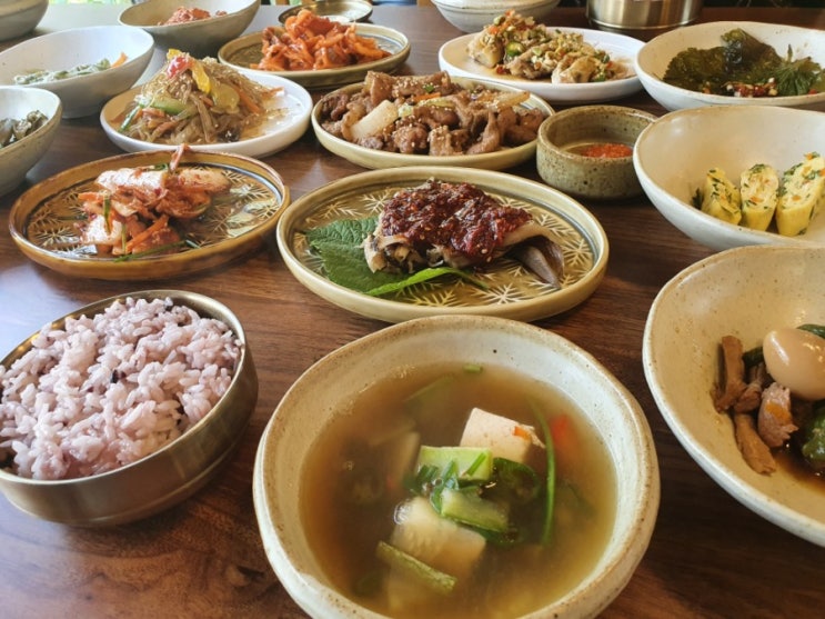 순천 문화의 거리 맛집 :  청수정 - 순천정식으로 점심식사!