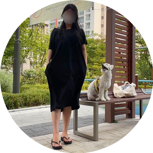  노브라원피스 슬립스노우 휘뚜루마뚜루 산책룩 마실룩 추천