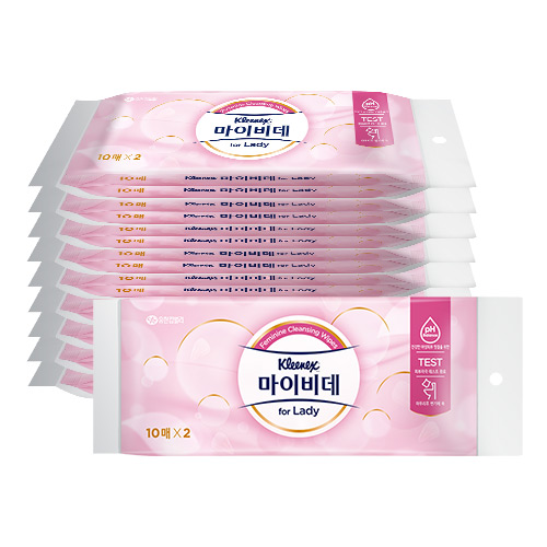 잘나가는 크리넥스 마이비데 레이디 비데티슈, (10매2팩)×10세트 추천해요 잘나가는 크리넥스 마이비데 레이디 비데티슈, (10매2팩)×10세트 추천해요