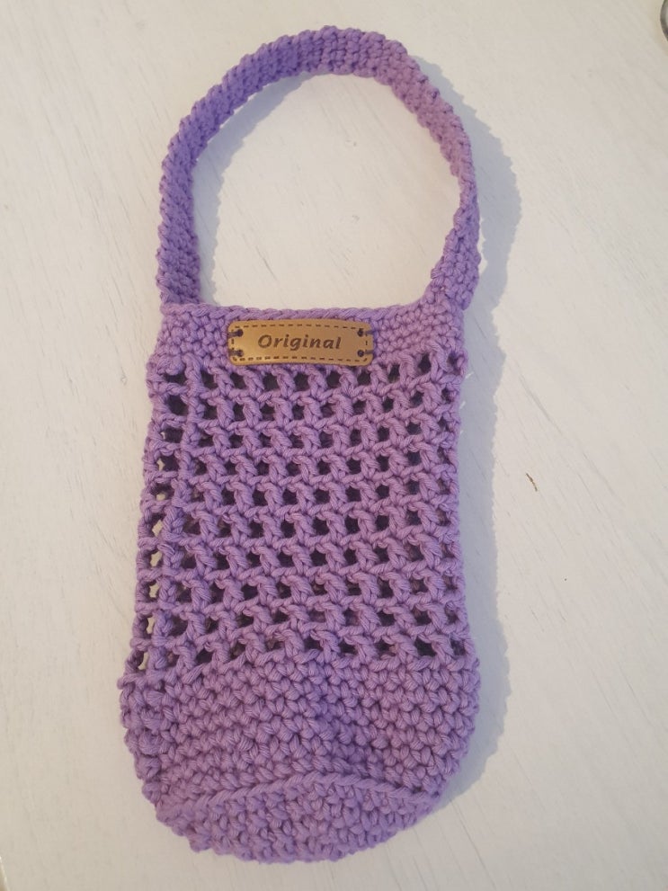  코바늘 텀블러/물병 커버 뜨기 (Crochet Bottle Cover)