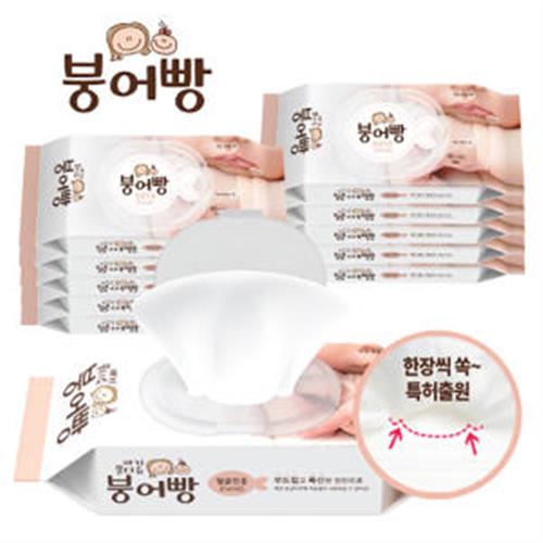 의외로 인기있는 붕어빵 얼굴전용 물티슈 캡형 40매 ··· 의외로 인기있는 붕어빵 얼굴전용 물티슈 캡형 40매 ···