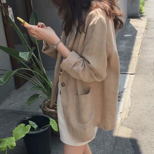  가성비갑 J- 001 난리나 여성 린넨자켓 봄 여름 가을 마혼방 좋아요