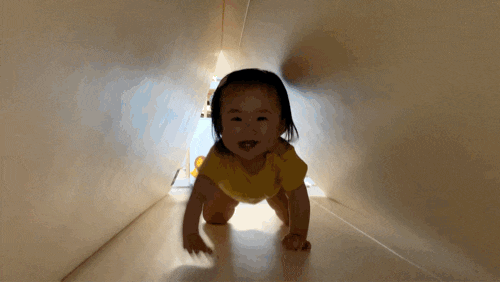 아기랑 신체놀이 | 매트 터널놀이