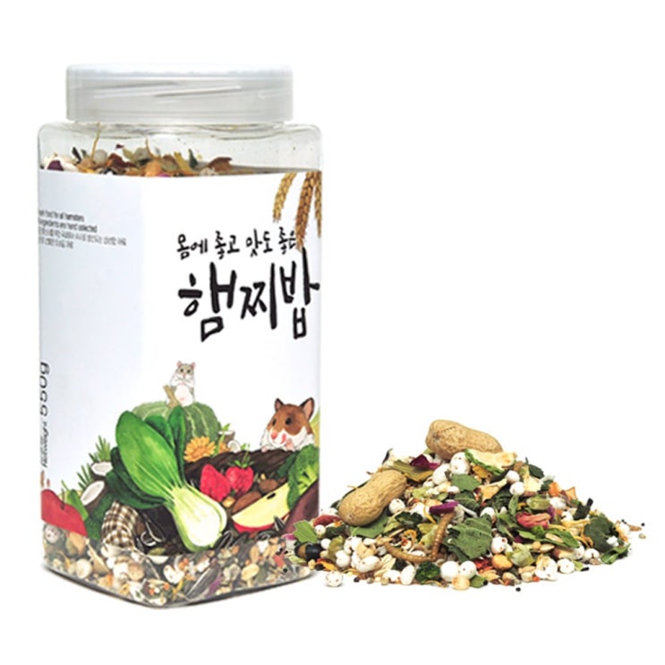 가성비갑 햄찌밥 햄스터 사료, 1개, 550g ···