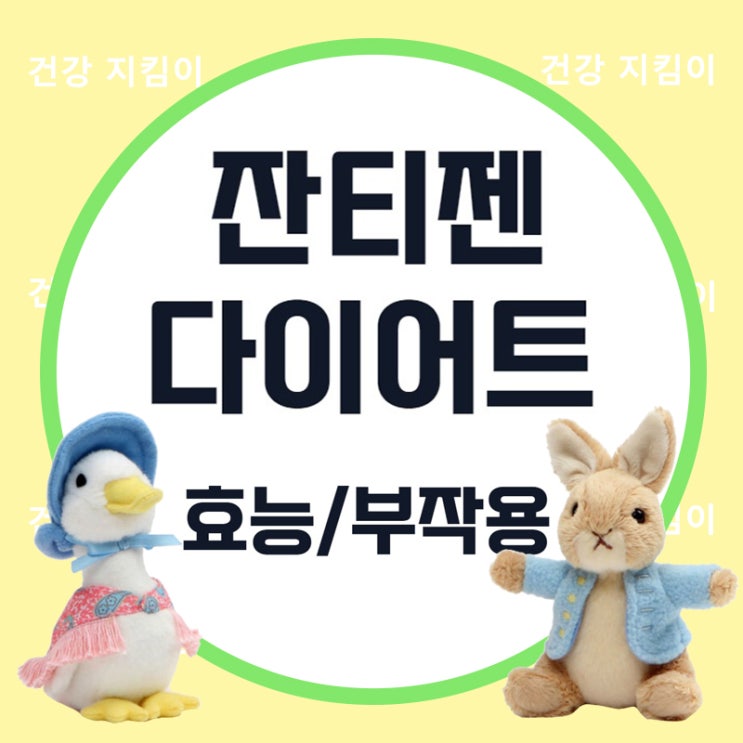  다이어트 약 잔티젠의 효능과 부작용 알려드려요!