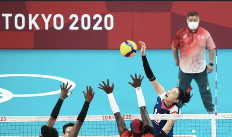 2020 Tokyo 도쿄올림픽 여자배구 조별예선 3차전 한국 도미니카공화국