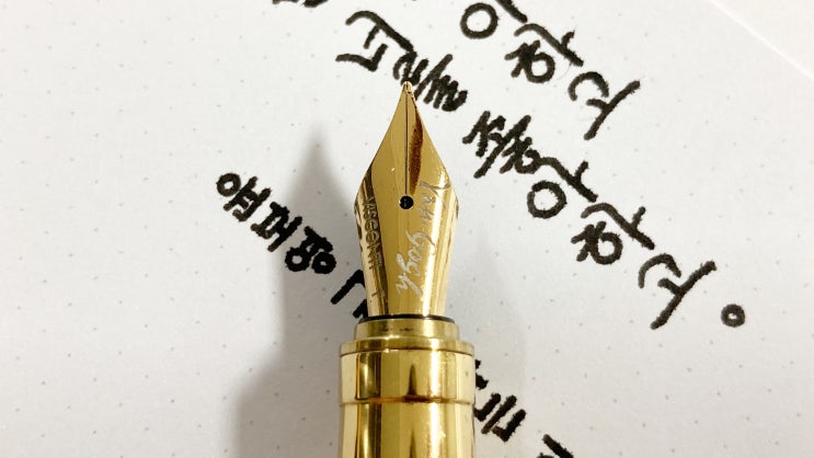 좋아하는 이유 (만년필 필사, 흘림체, 비스콘티 반고흐 까마귀가 나는 밀밭 만년필)