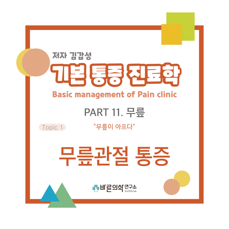  [기본통증진료학]  무릎관절 통증/반막양근/대퇴이두근/점액낭염(bursitis of Knee)/대퇴신경통/근이완제/비타민수액요법/통증치료/식이요법/운동요법/테이핑요법/슬래킹건