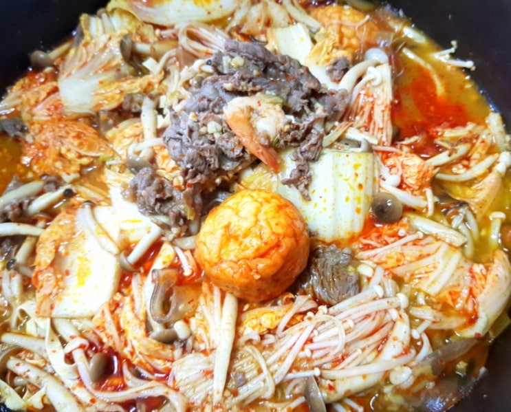  오뚜기 이금기 훠궈 마라탕 소스로 만든 소고기 마라탕