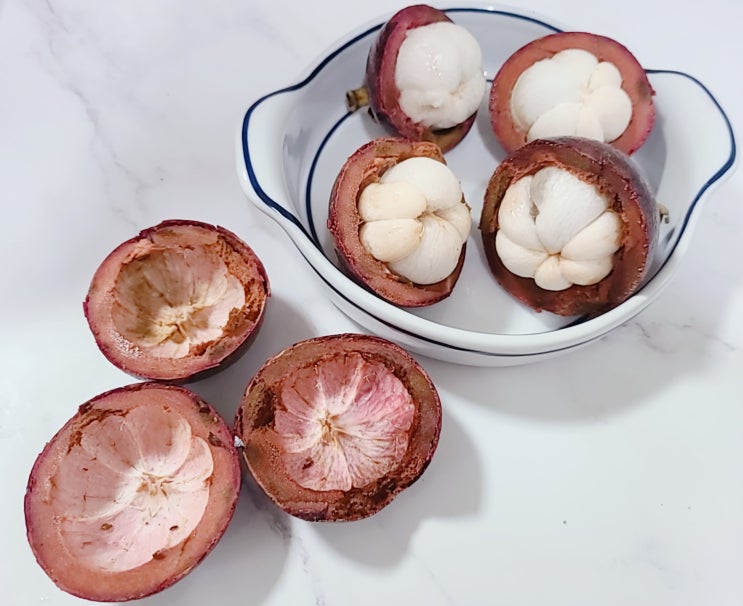  [열대과일] 우리나라에서 맛보는《생 망고스틴》 너무 달콤해요~️
