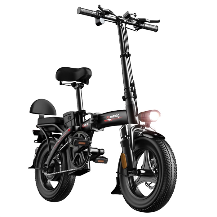구매평 좋은 Aomi Rong 소형 접이식 전기 자전거 초경량 휴대용 리튬 전지 배터리 자동차 대신 소, 48V, 푸른 ···