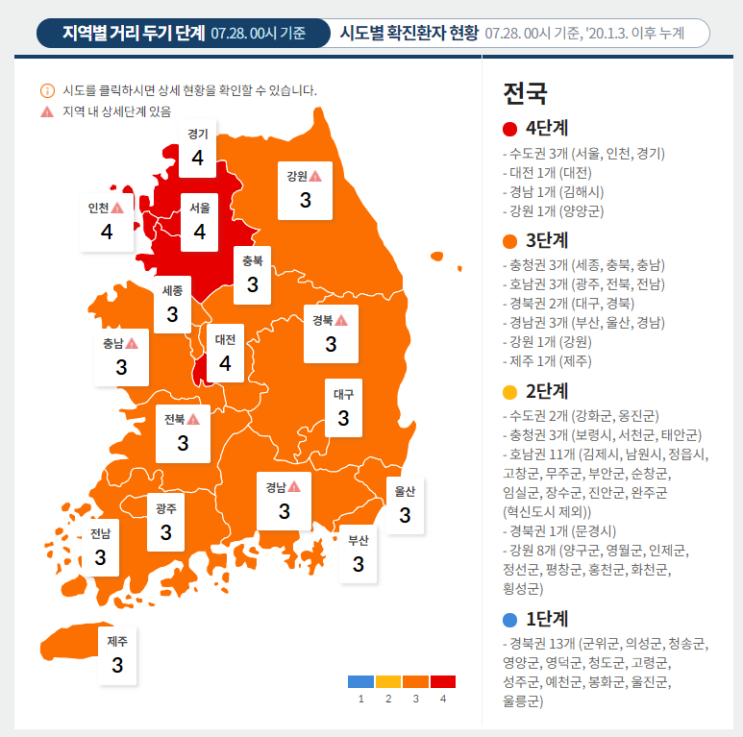  수도권 거리두기 4단계 2주연장 / 방역강화 요약