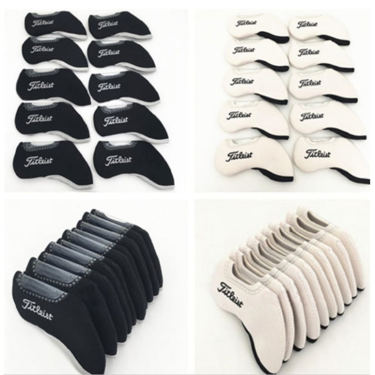 가성비갑 골프 아이언 커버 세트(10pcs) 골프채 헤드 커버 블랙 화이트 좋아요 가성비갑 골프 아이언 커버 세트(10pcs) 골프채 헤드 커버 블랙 화이트 좋아요