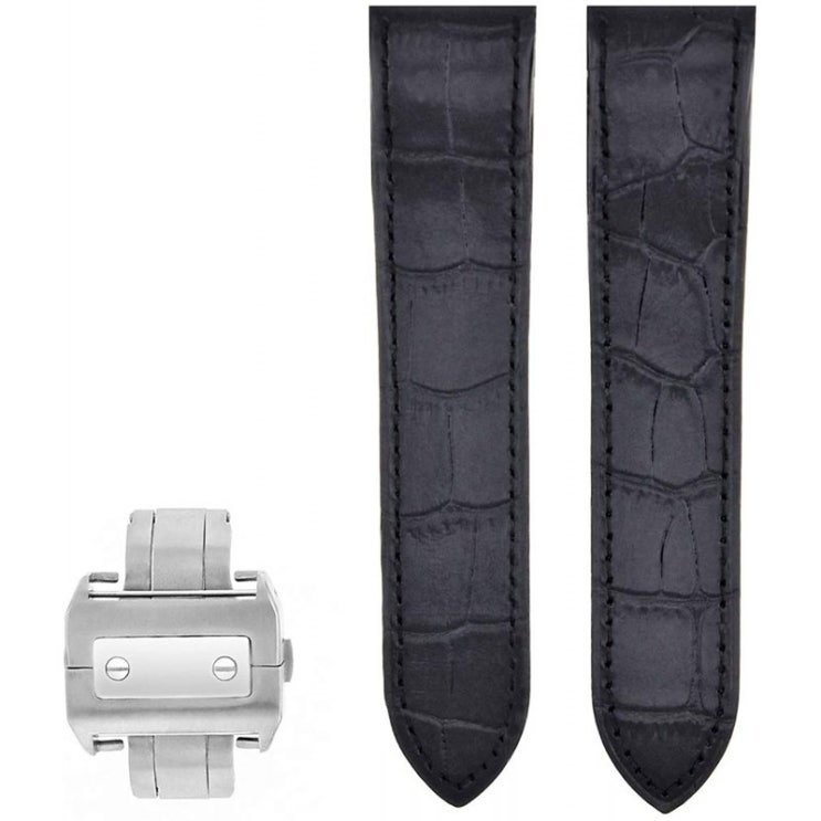 구매평 좋은 Cartier Santos 100 XL 크로노그래프 W20090X8 Black용 완전한 가죽 스트랩 밴드 ··· 구매평 좋은 Cartier Santos 100 XL 크로노그래프 W20090X8 Black용 완전한 가죽 스트랩 밴드 ···