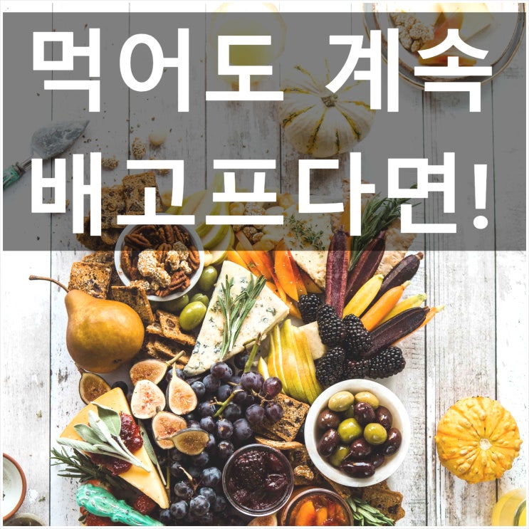  먹어도 먹어도 허기지다면 가짜배고픔 !