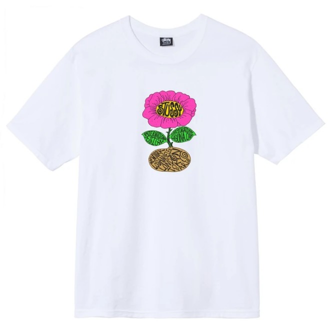 많이 팔린 STUSSY SUNFLOWER TEE 스투시 오버핏 반팔티 프린팅 티셔츠 좋아요 많이 팔린 STUSSY SUNFLOWER TEE 스투시 오버핏 반팔티 프린팅 티셔츠 좋아요