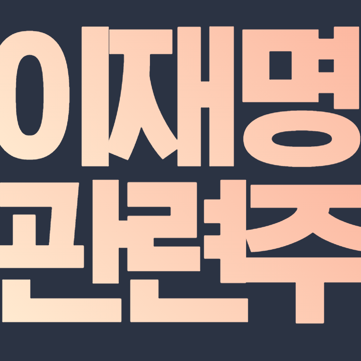  이재명 정책주 핵심 종목 총 정리 알아보자!