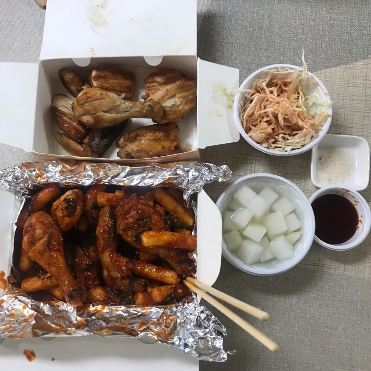 대전 지족동 맛집 가야숯불치킨, 세트메뉴 시켜 먹기!