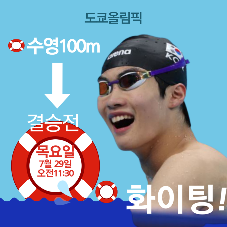  '황선우' 수영100m 결승 시간