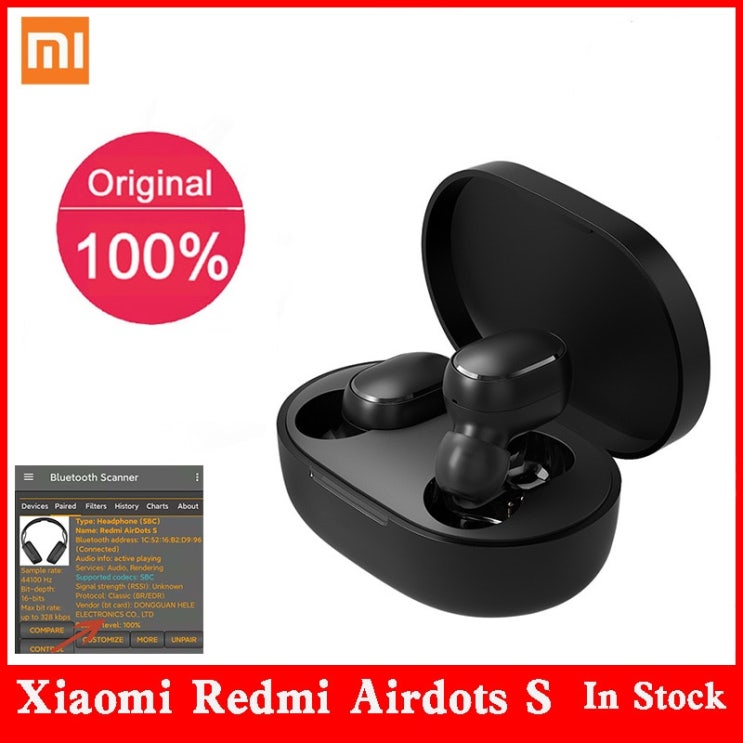 잘나가는 도매 6/10/20 Pcs 원래 Xiaomi Redmi Airdots S Tws Airdots 2 이어폰 무선 이어폰 블루투스 게임 헤드셋 마이크|블루투스 이어폰 & 헤드