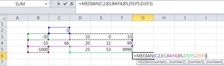  [스프레드시트 엑셀 - 깔끔한 함수 정리 07] 중간값 중앙값 중위수 구하기 - MEDIAN, 그 완벽한 용도와 사용법 (계산 function 중위값 중윗값 찾기)