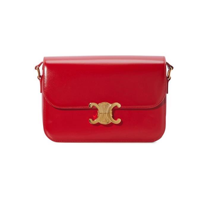 당신만 모르는 셀린느 Medium Triomphe Bag in Polished Calfskin red 추천해요