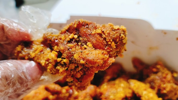  60계치킨 호랑이치킨 라면스프맛