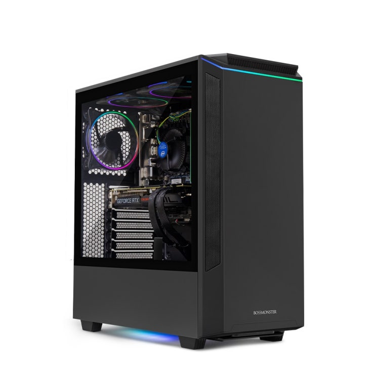 선호도 높은 한성컴퓨터 보스몬스터 데스크탑 블랙 DX5507RXW (AMD R5-5600X), WIN10 Home, RAM 8GB+8GB, NVMe 512GB 좋아요