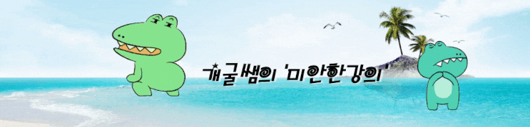  개굴쌤 '미안한 강의' 6주차