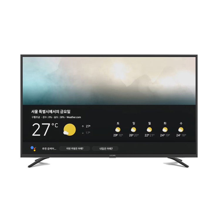 인지도 있는 루컴즈 UHD 108cm 솔로 앤 안드로이드 TV T4307TUA, 자가설치, 스탠드형 추천합니다